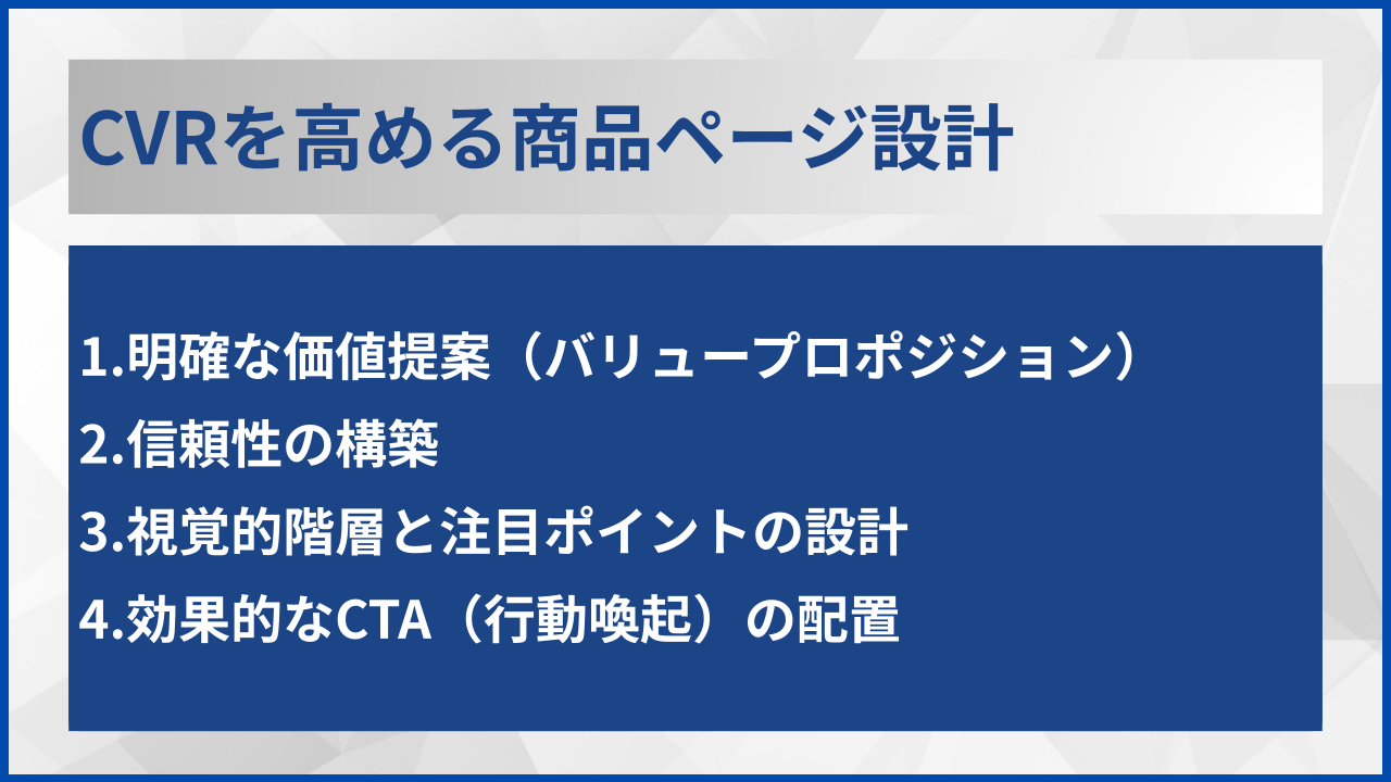 CVRを高める商品ページ設計