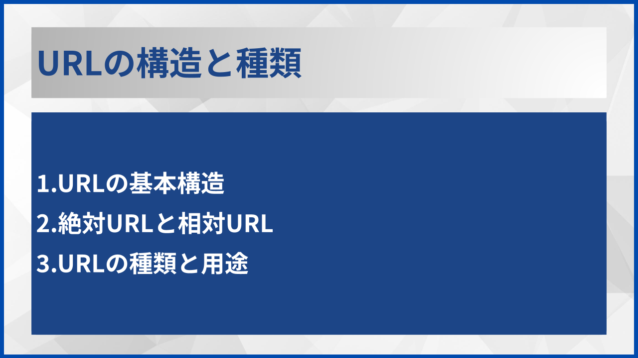 URLの構造と種類
