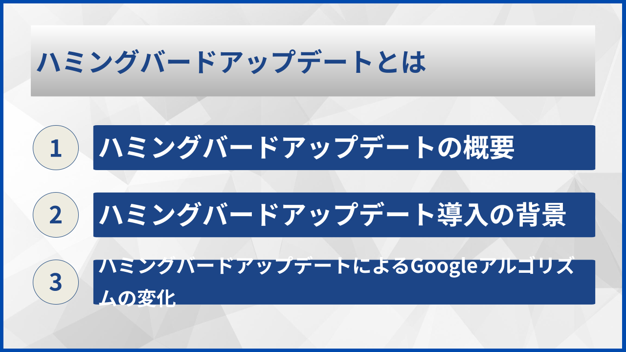 ハミングバードアップデートとは