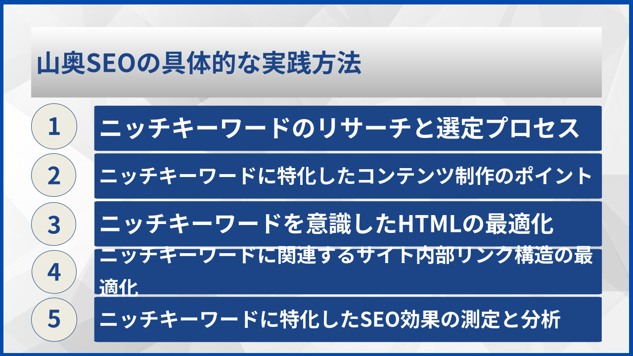 山奥SEOの具体的な実践方法