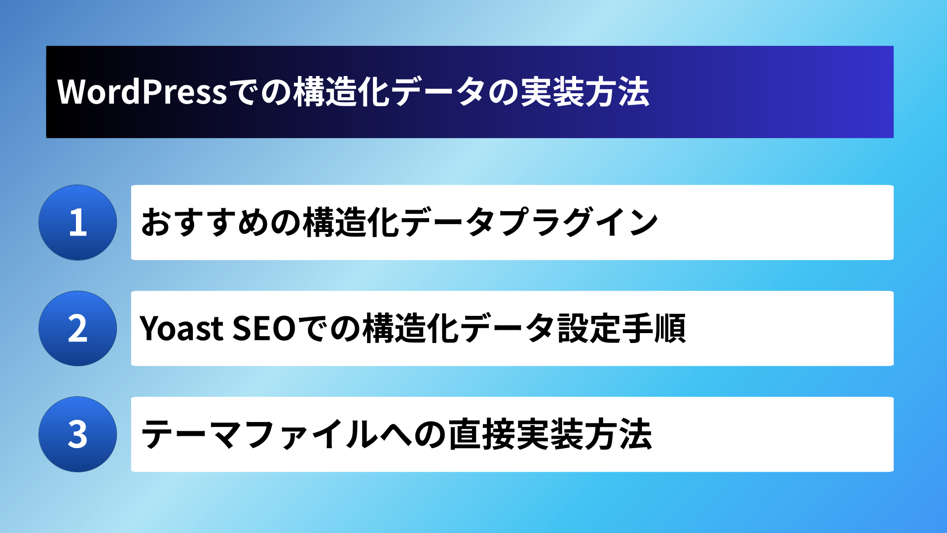WordPressでの構造化データの実装方法