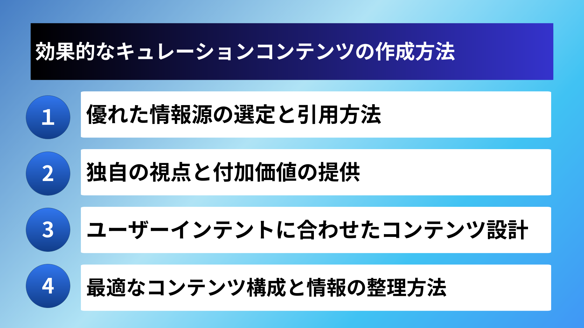 効果的なキュレーションコンテンツの作成方法