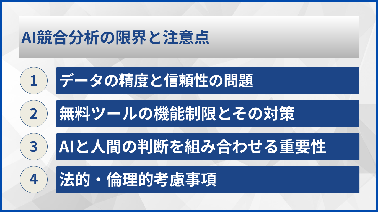 AI競合分析の限界と注意点