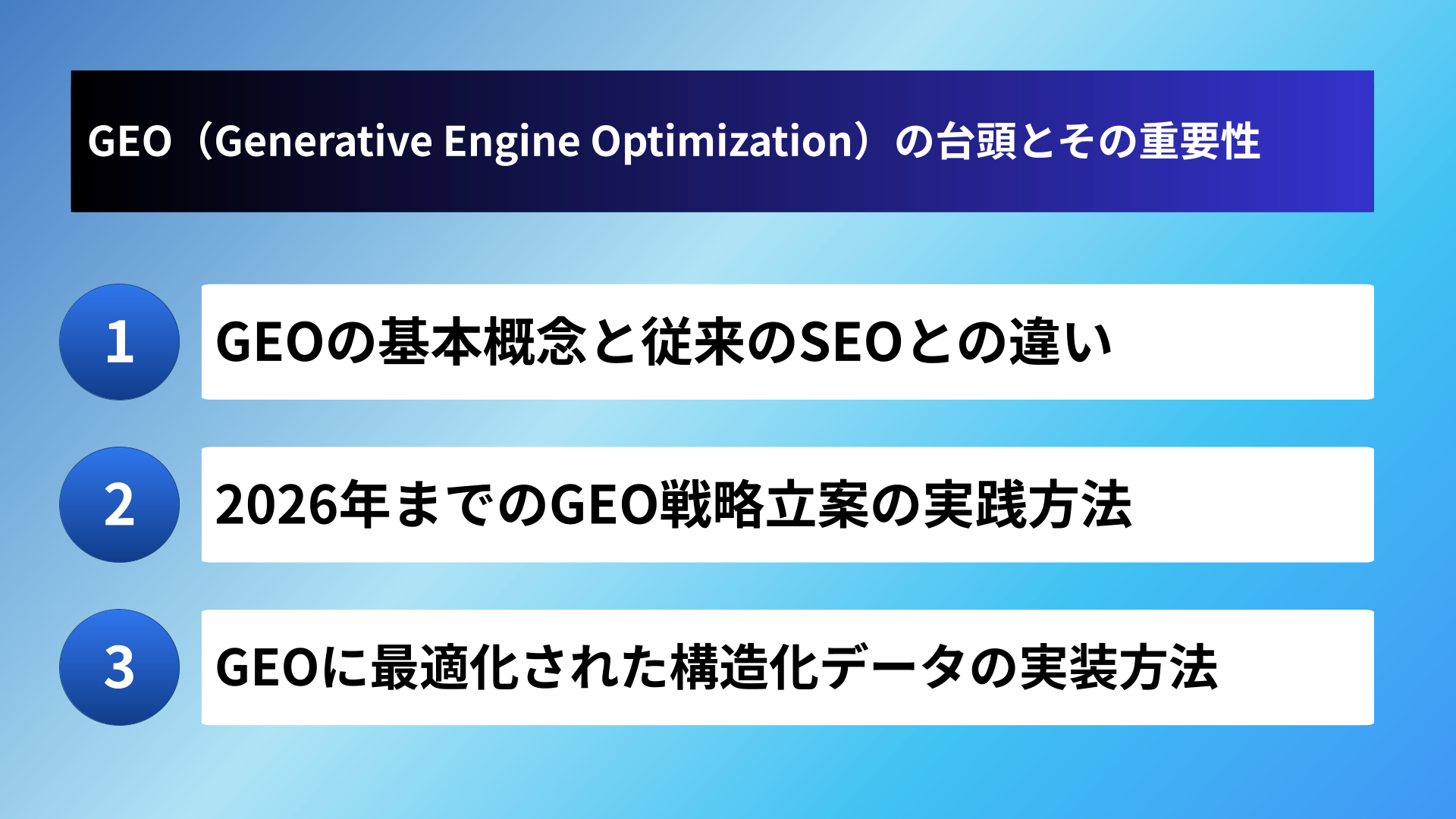 GEO(Generative Engine Optimization)の台頭とその重要性