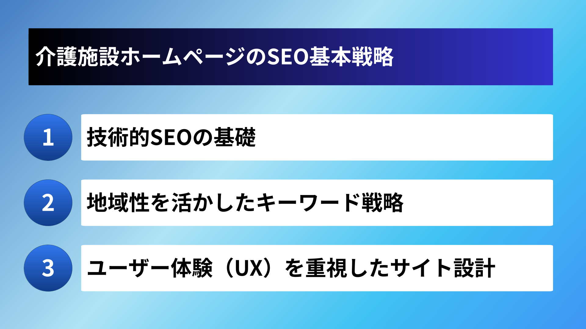 介護施設ホームページのSEO基本戦略