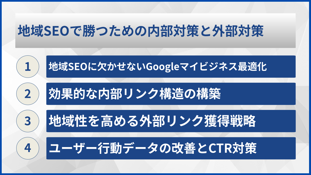 地域SEOで勝つための内部対策と外部対策