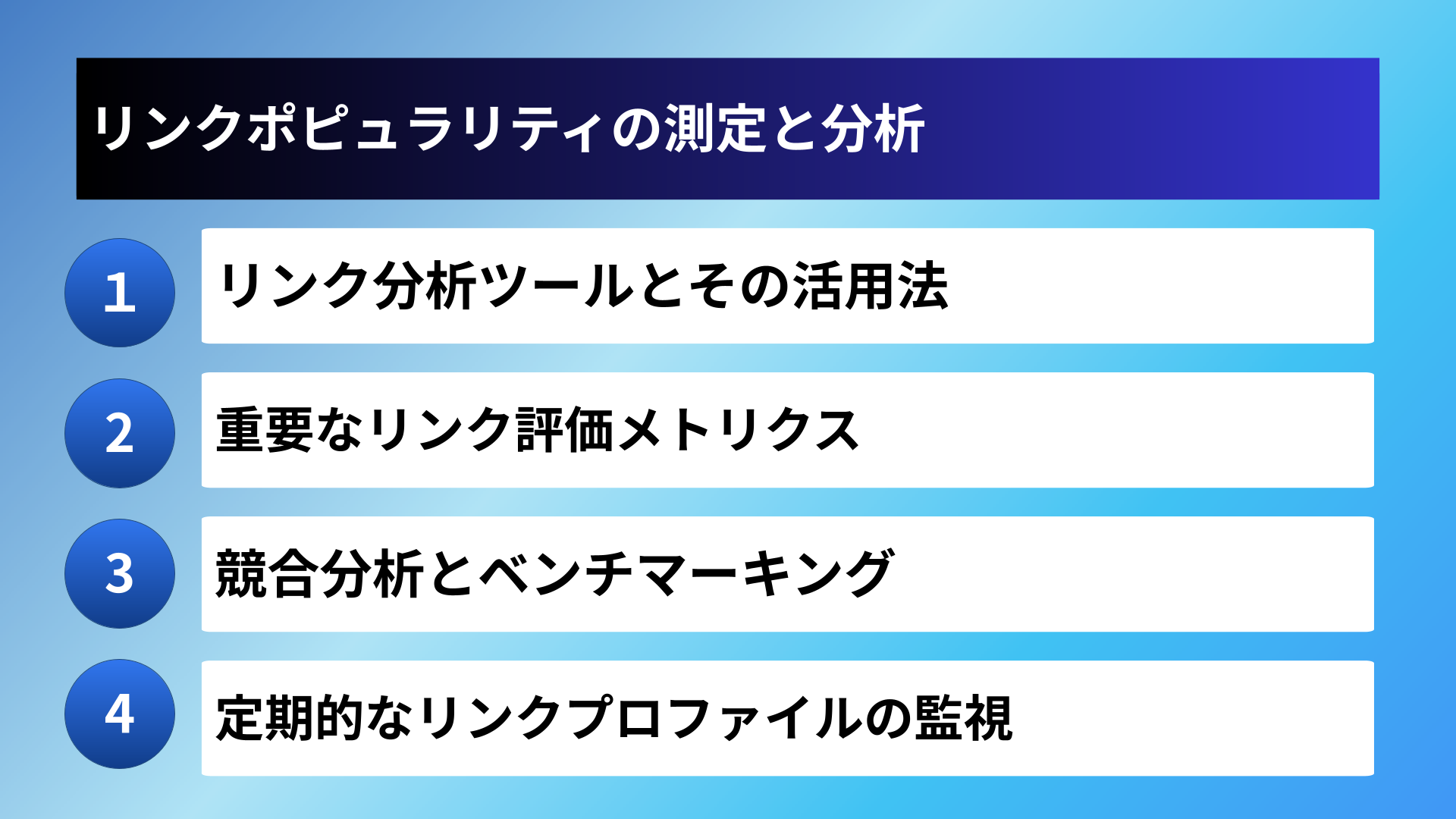リンクポピュラリティの測定と分析