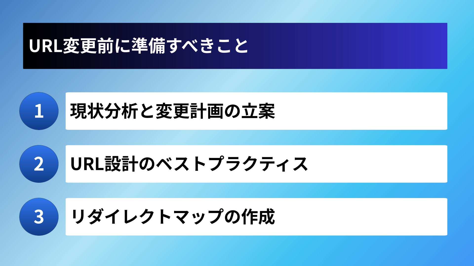 URL変更前に準備すべきこと