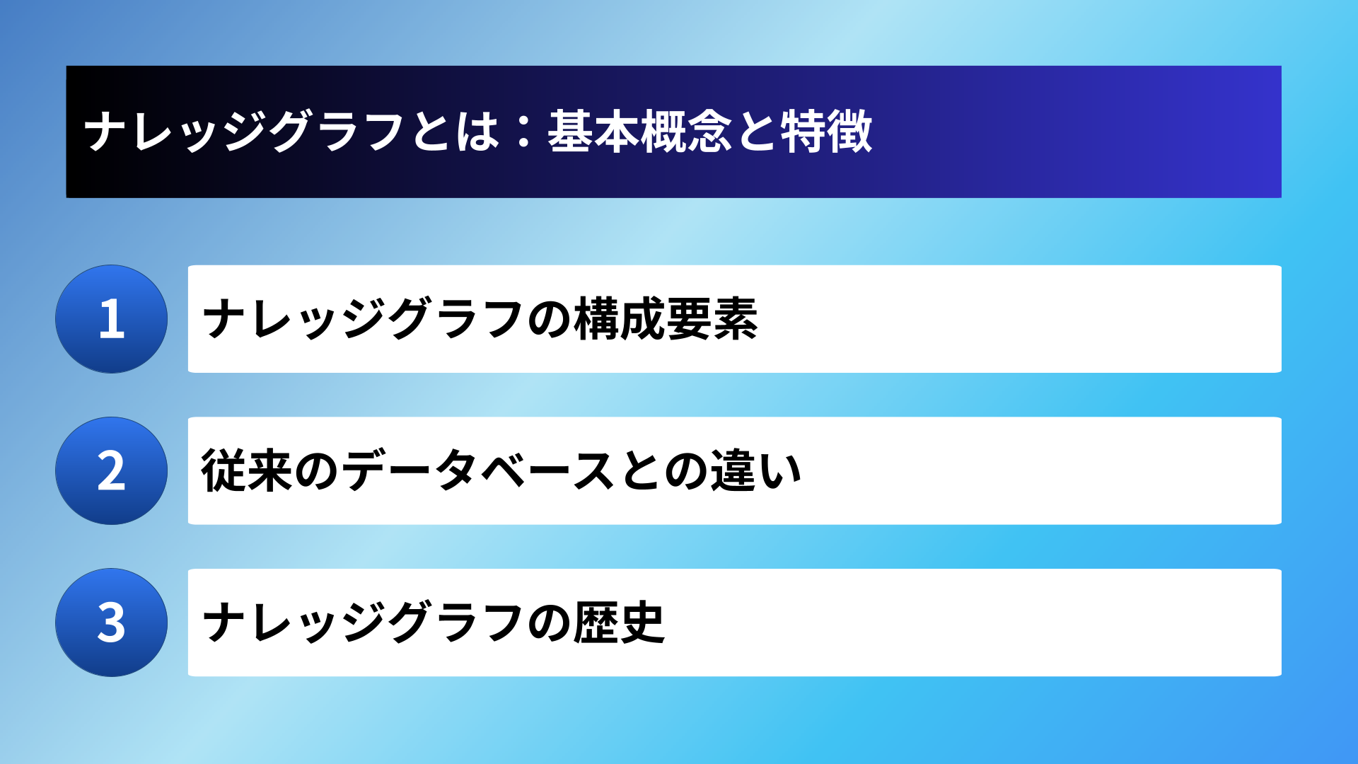 ナレッジグラフとは:基本概念と特徴