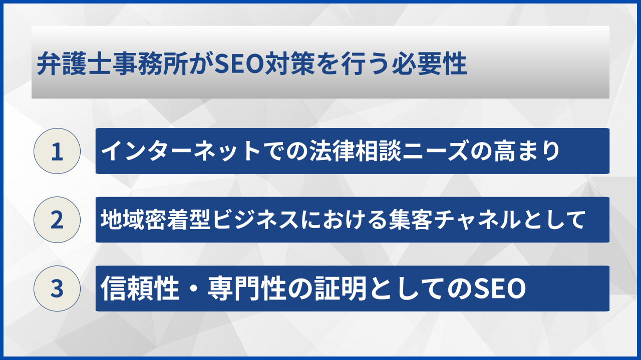 弁護士事務所がSEO対策を行う必要性