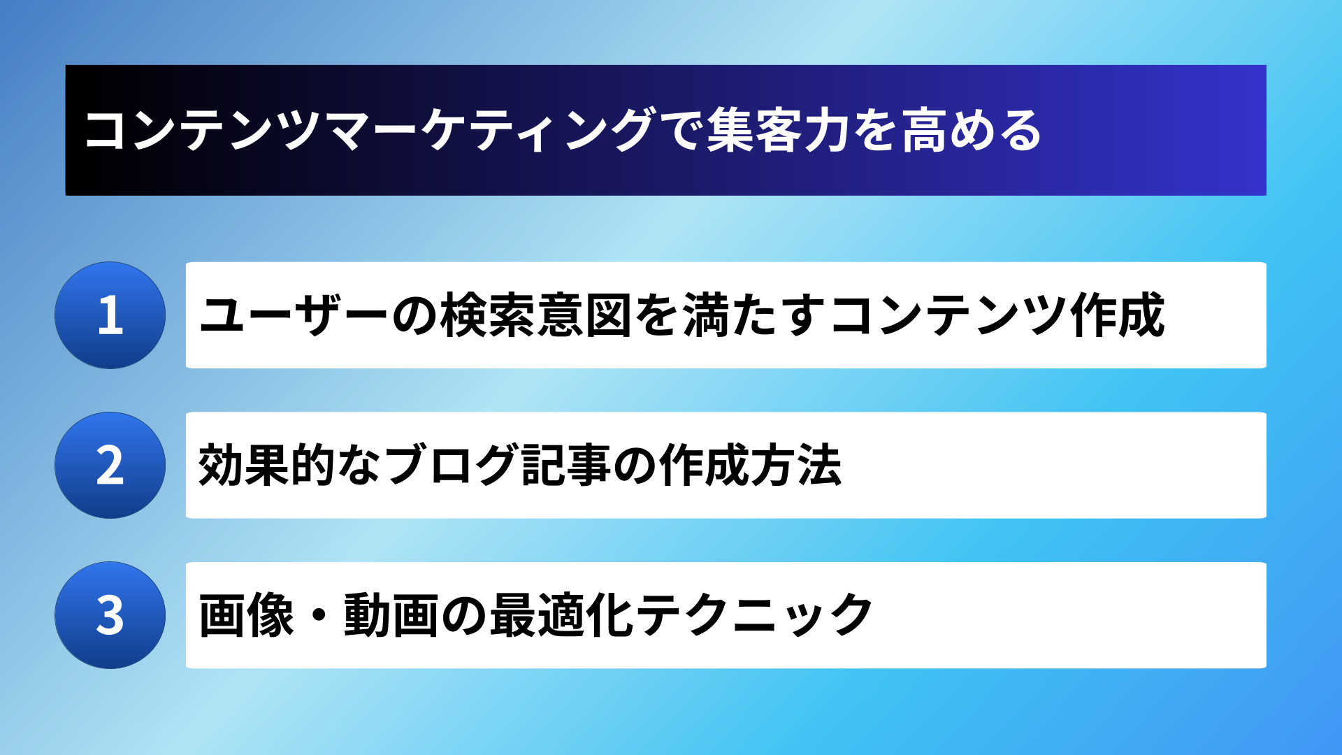 コンテンツマーケティングで集客力を高める