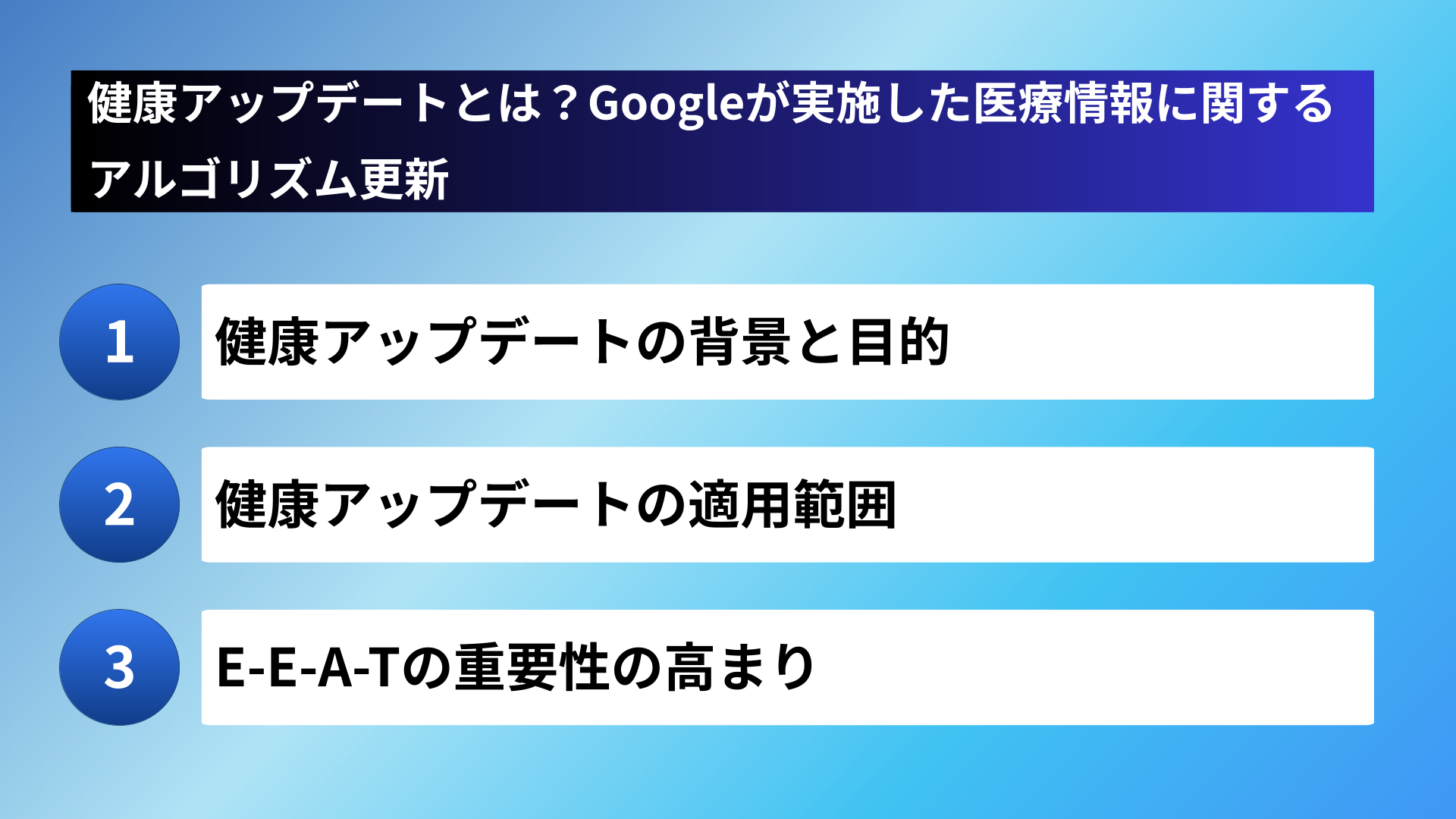 健康アップデートとは？Googleが実施した医療情報に関するアルゴリズム更新