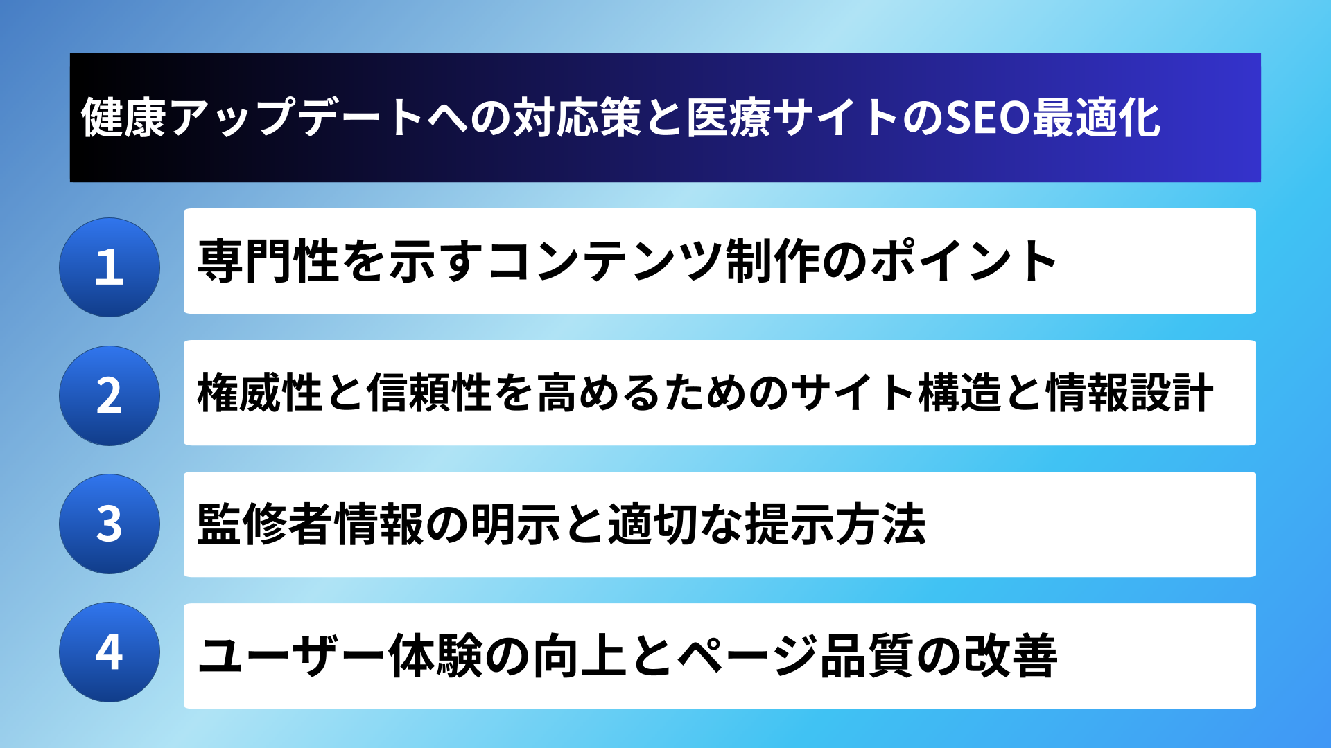 健康アップデートへの対応策と医療サイトのSEO最適化
