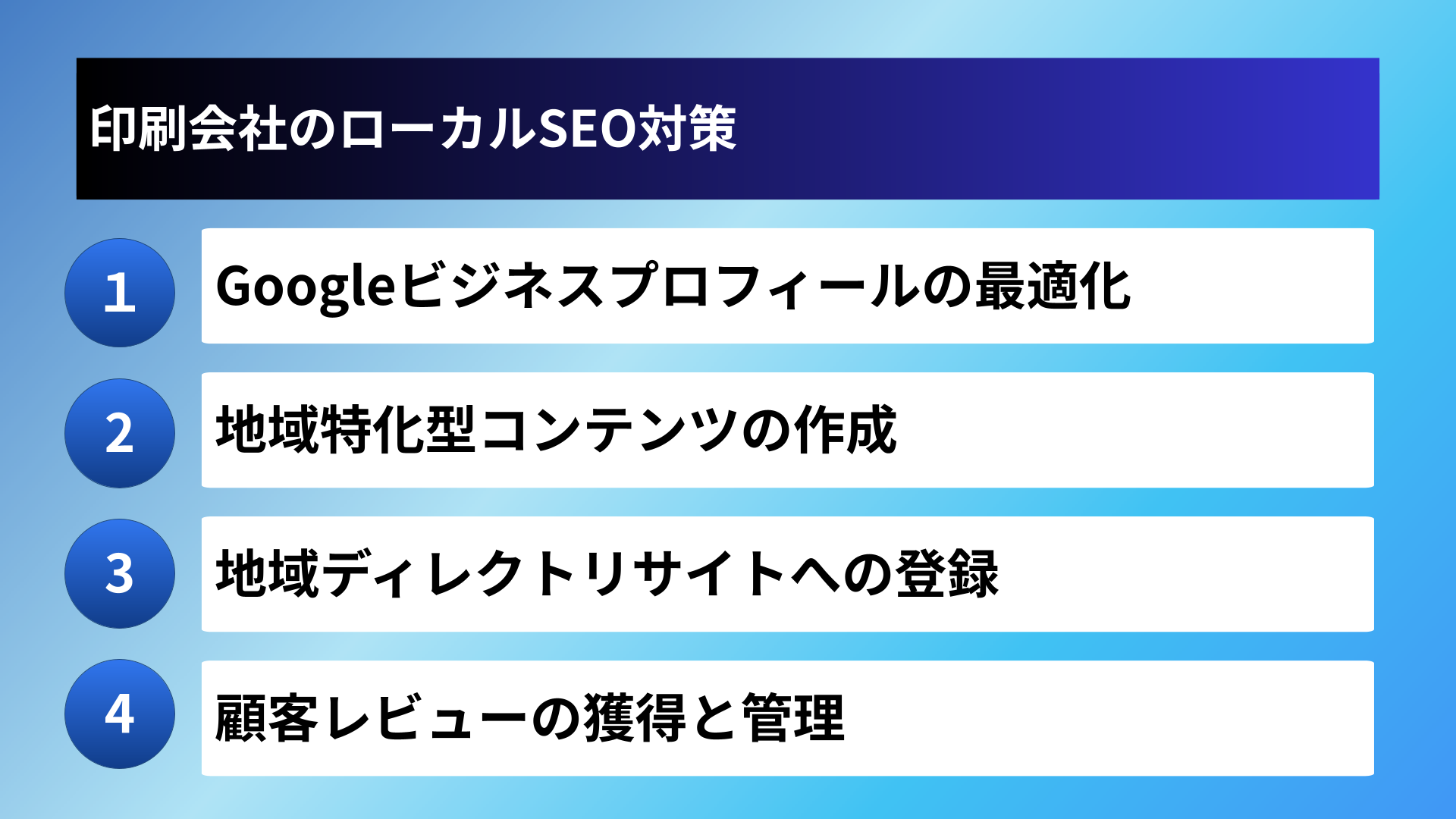 印刷会社のローカルSEO対策