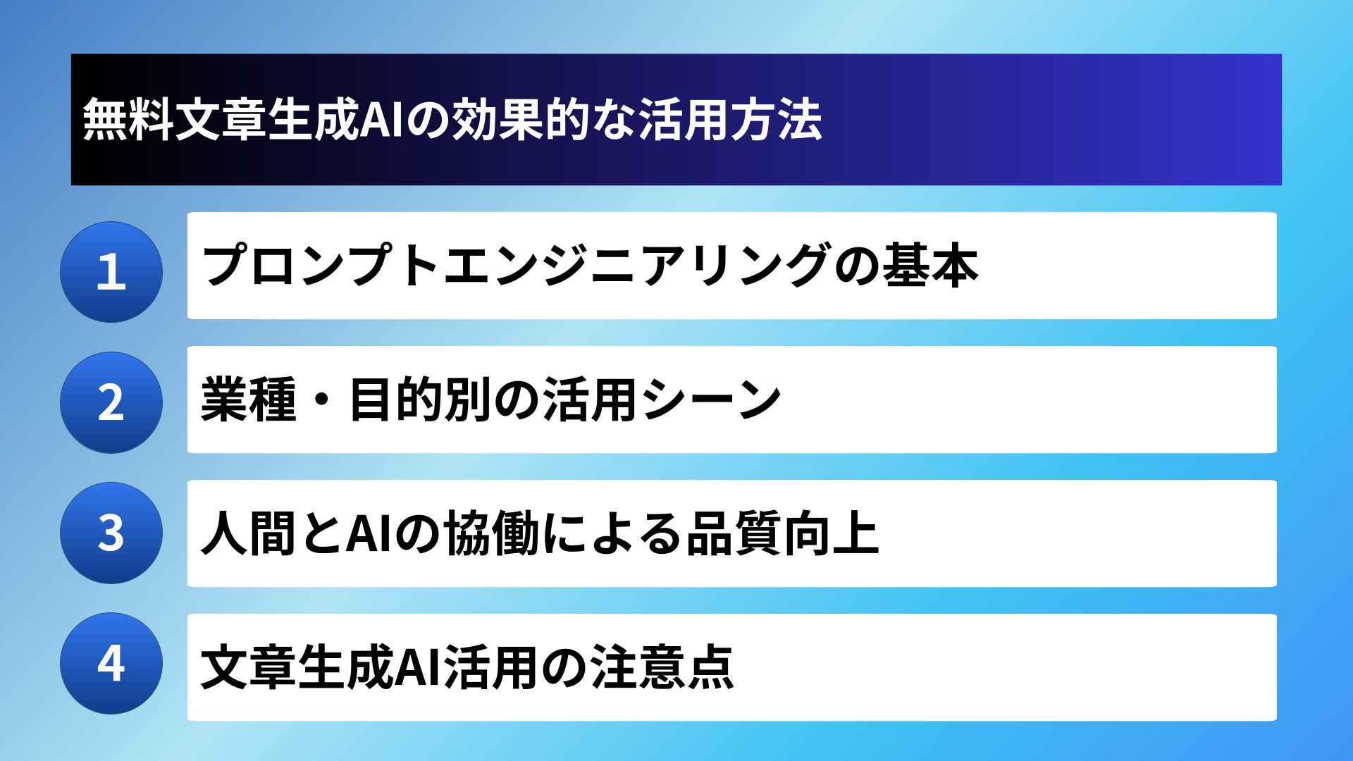 無料文章生成AIの効果的な活用方法