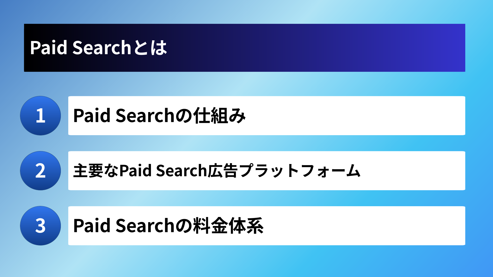 Paid Searchとは