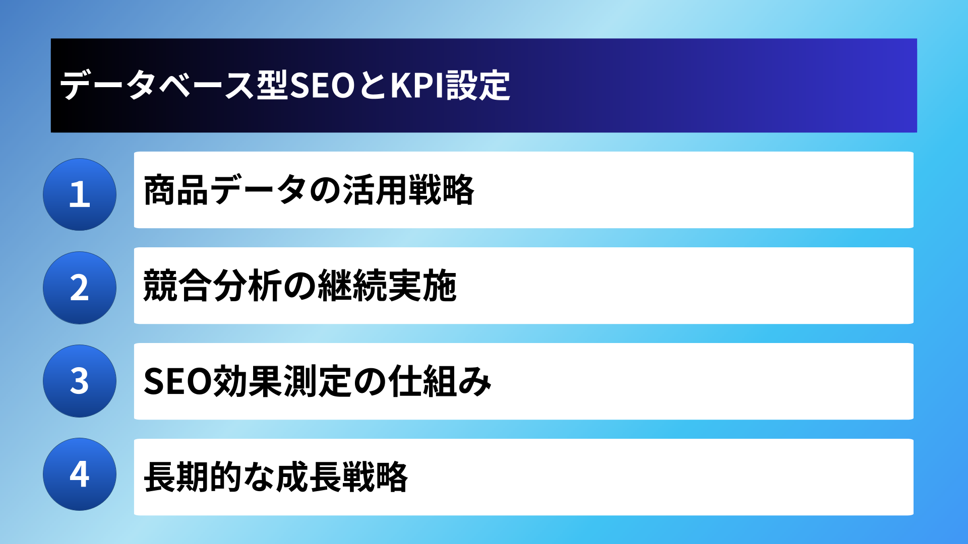 データベース型SEOとKPI設定