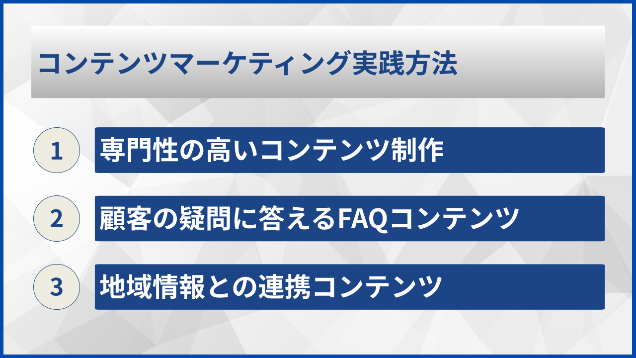 コンテンツマーケティング実践方法