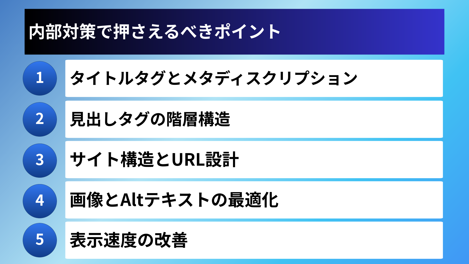 内部対策で押さえるべきポイント