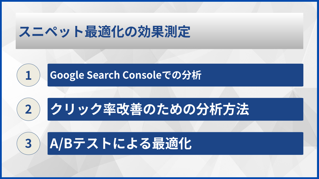 スニペット最適化の効果測定