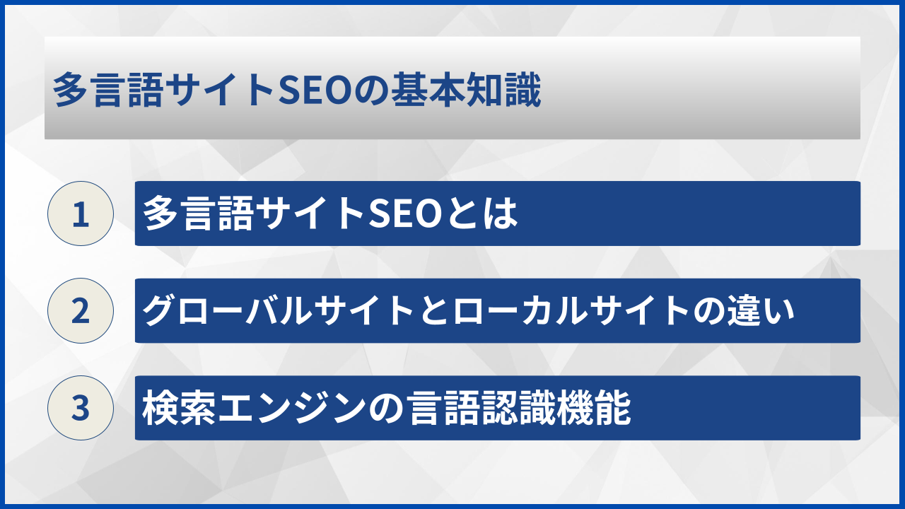 多言語サイトSEOの基本知識