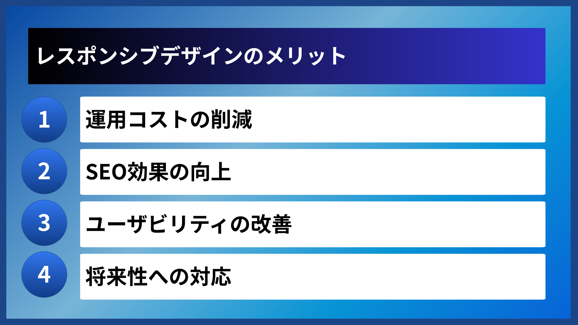 レスポンシブデザインのメリット