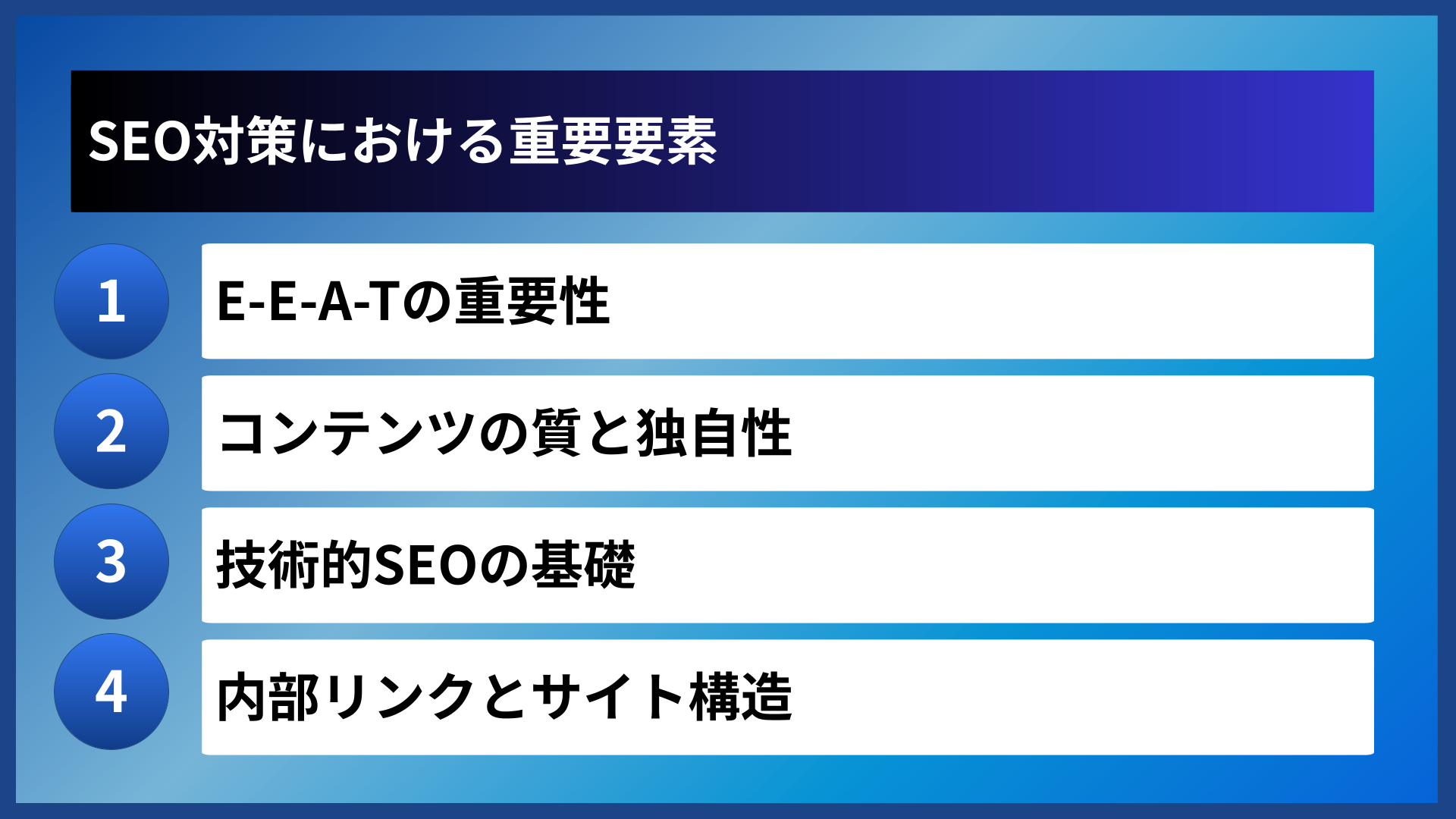 SEO対策における重要要素