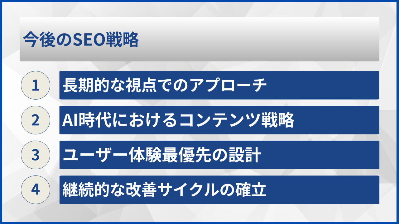 今後のSEO戦略