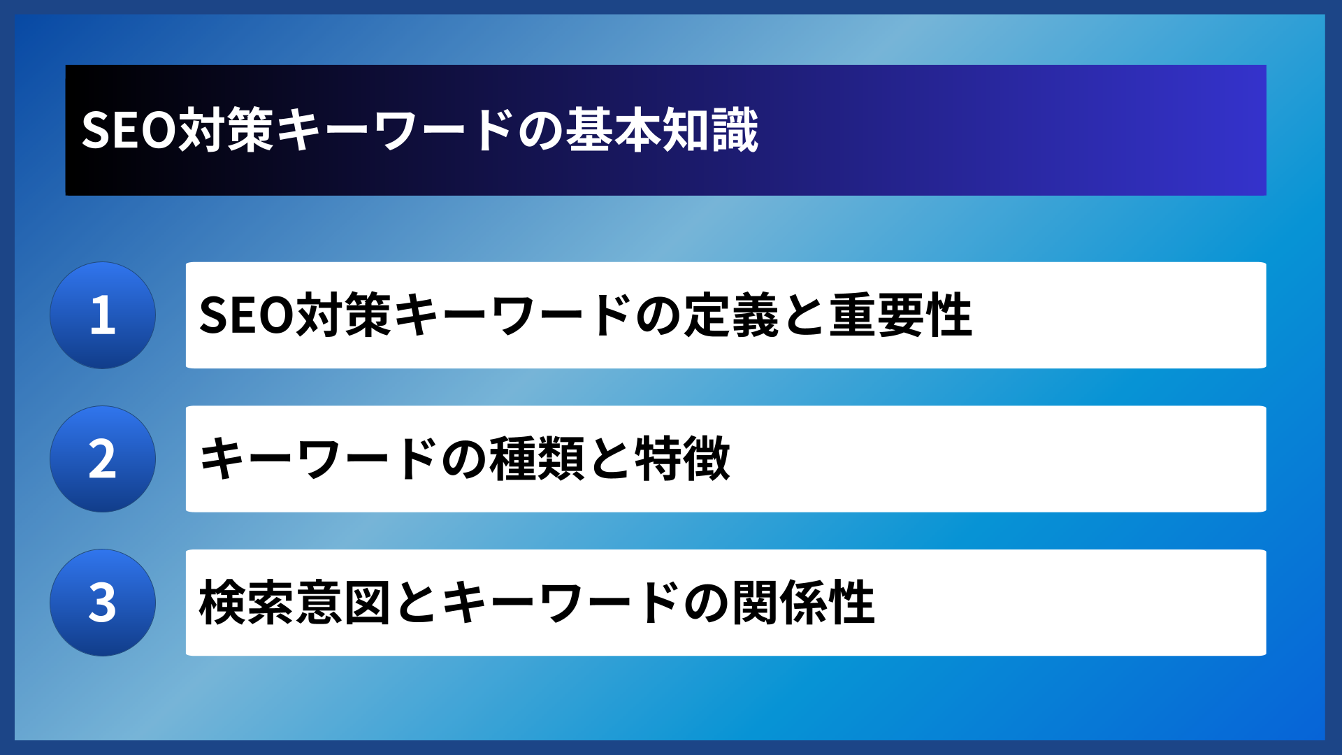 SEO対策キーワードの基本知識