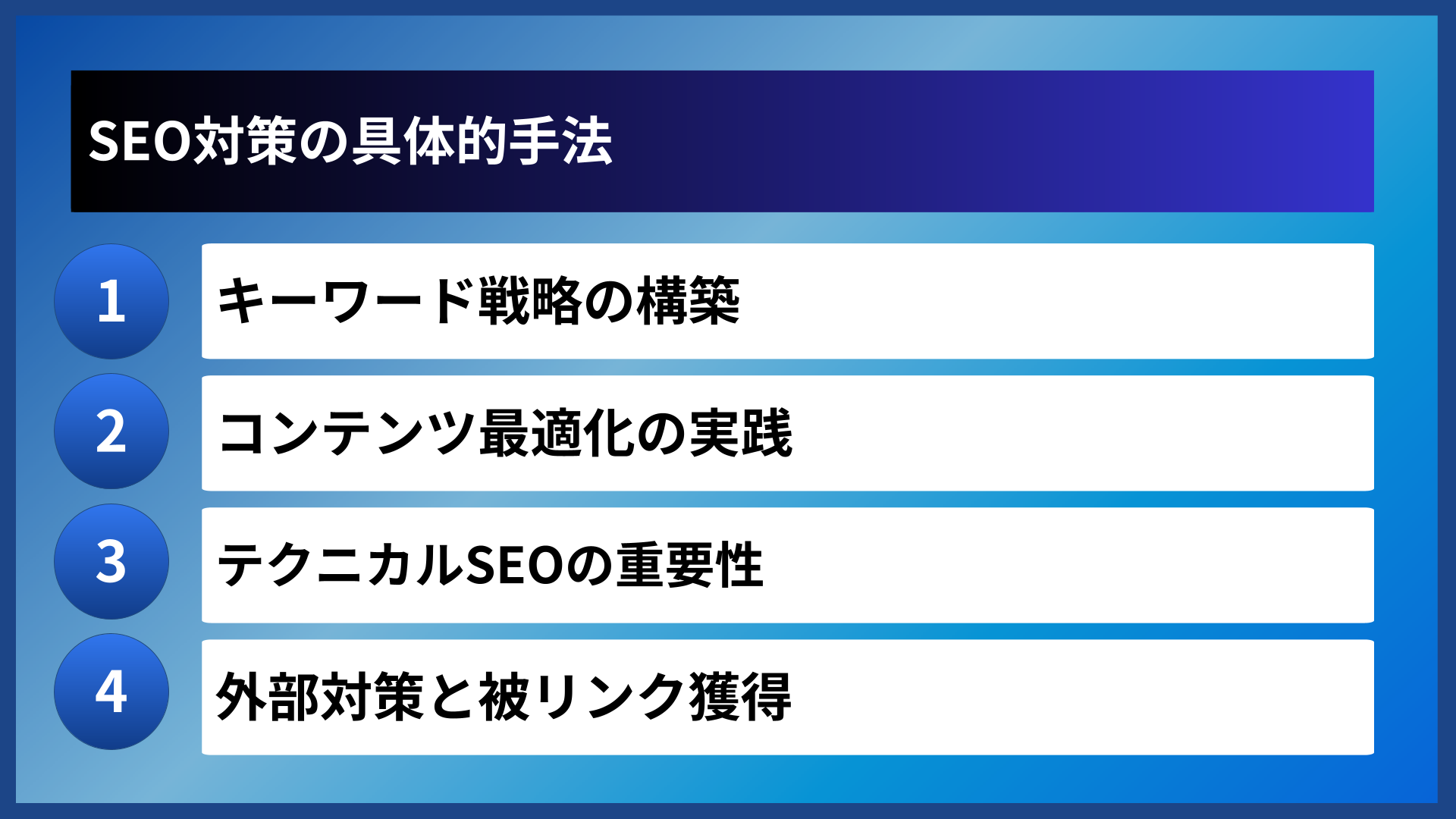 SEO対策の具体的手法