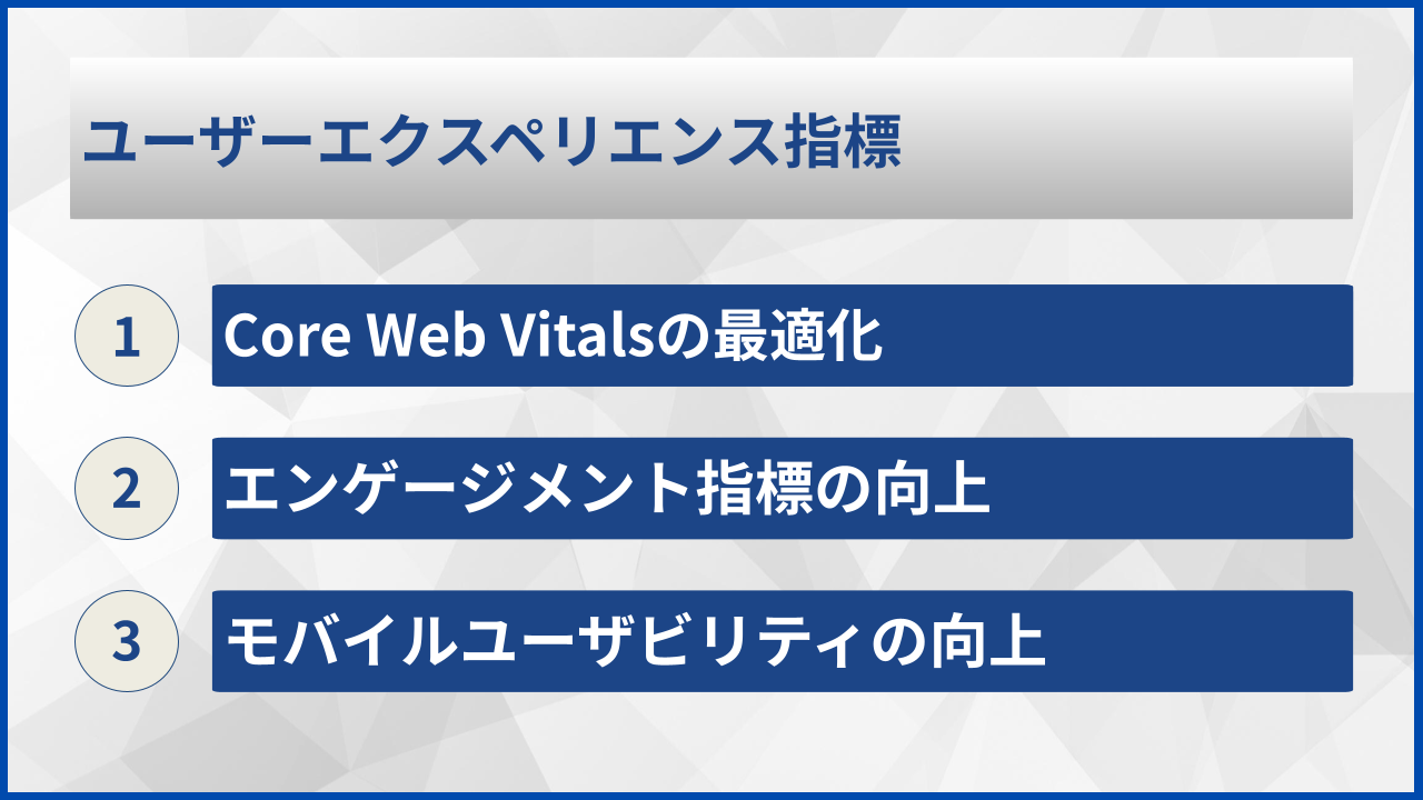 ユーザーエクスペリエンス指標
