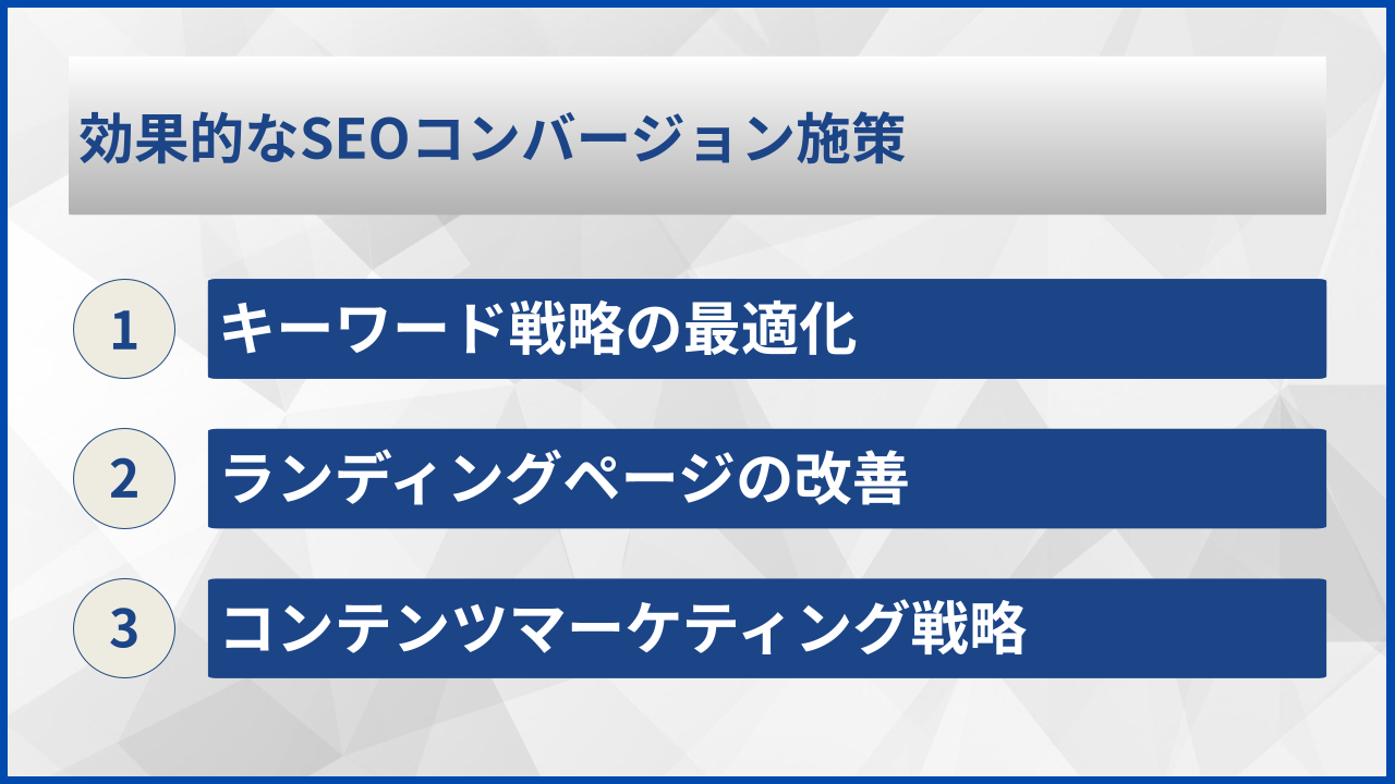 効果的なSEOコンバージョン施策
