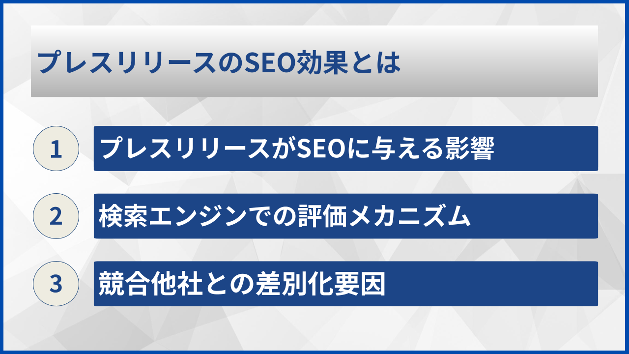 プレスリリースのSEO効果とは