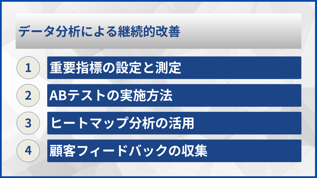データ分析による継続的改善