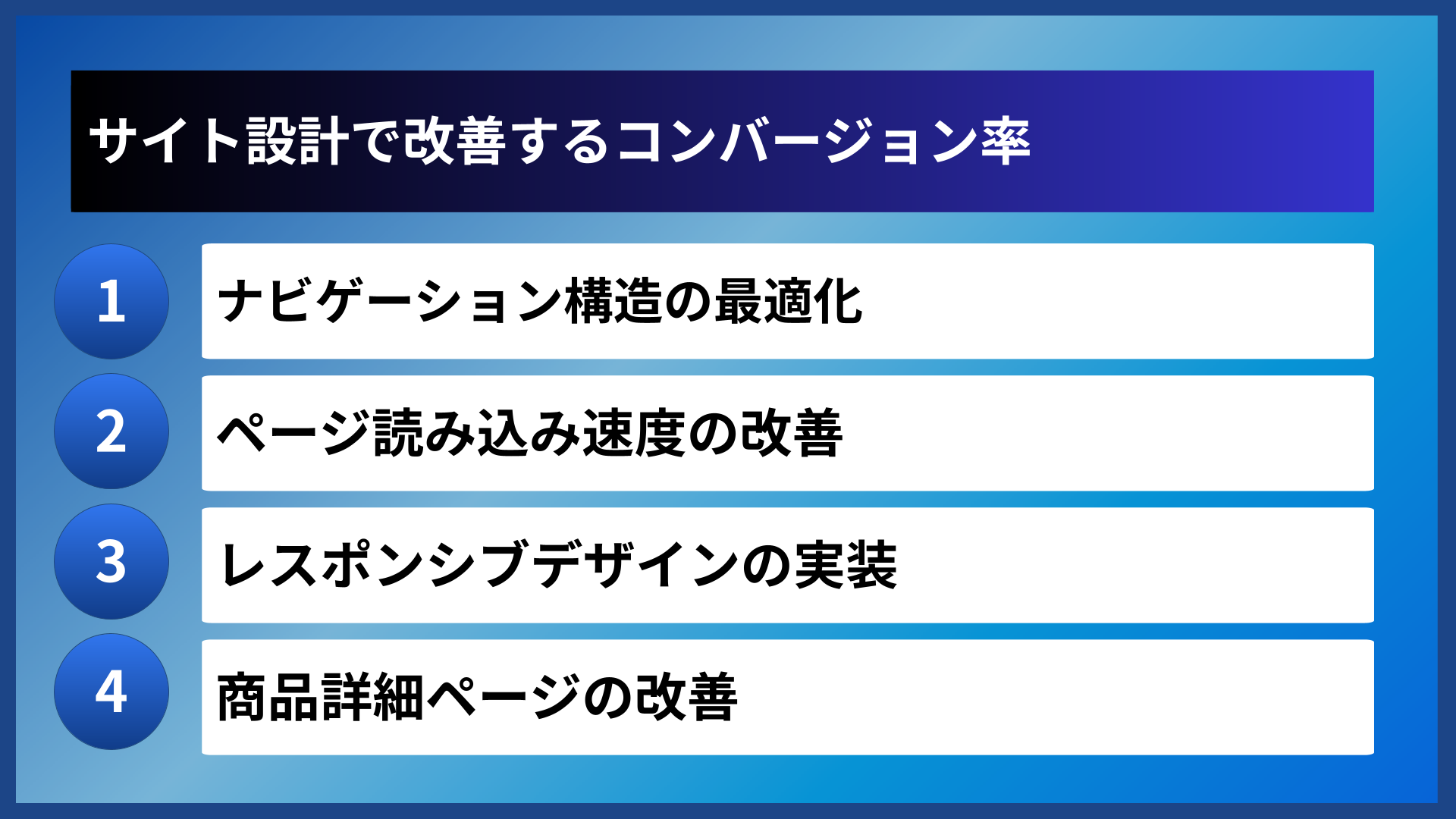 サイト設計で改善するコンバージョン率