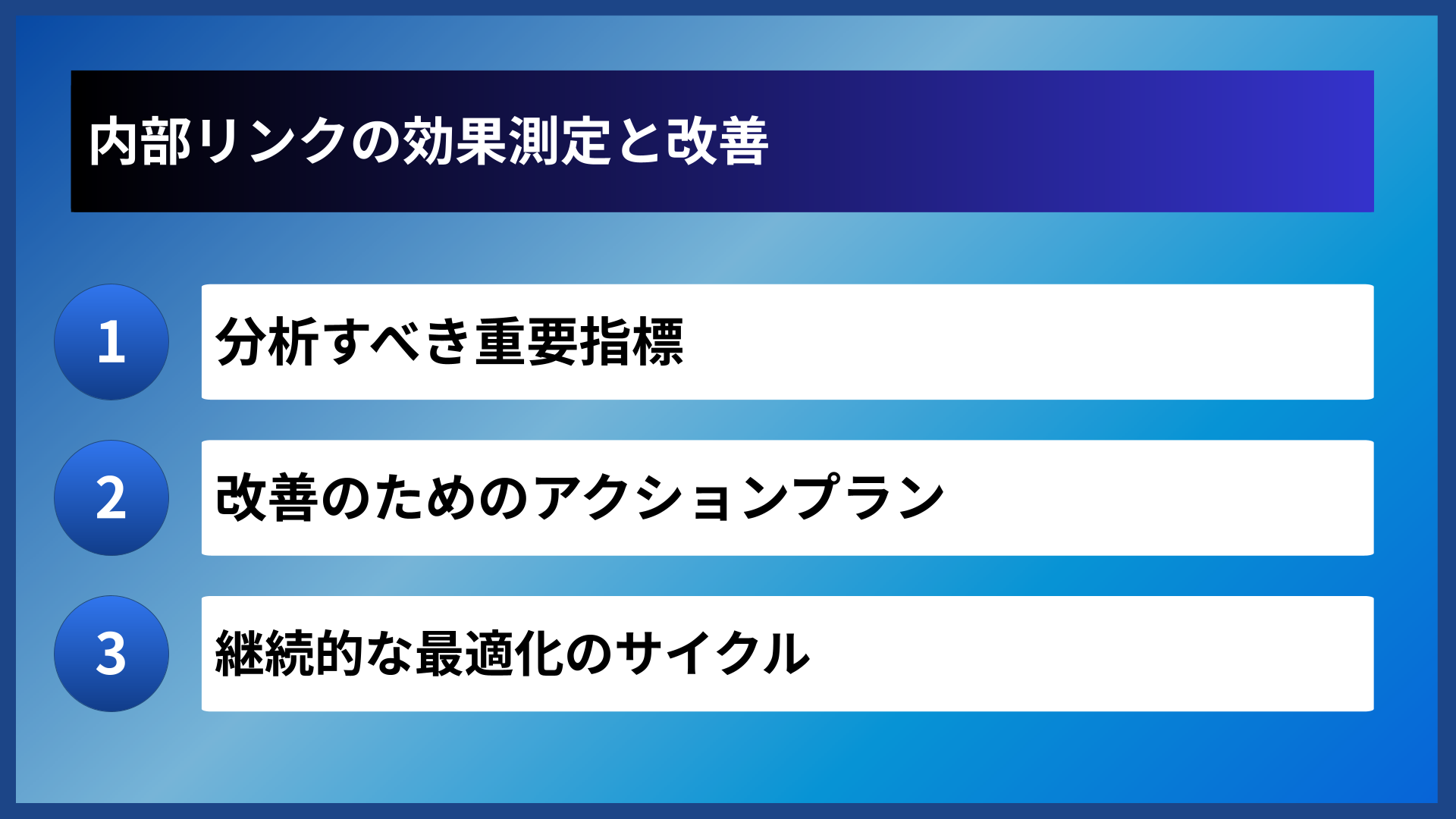 内部リンクの効果測定と改善