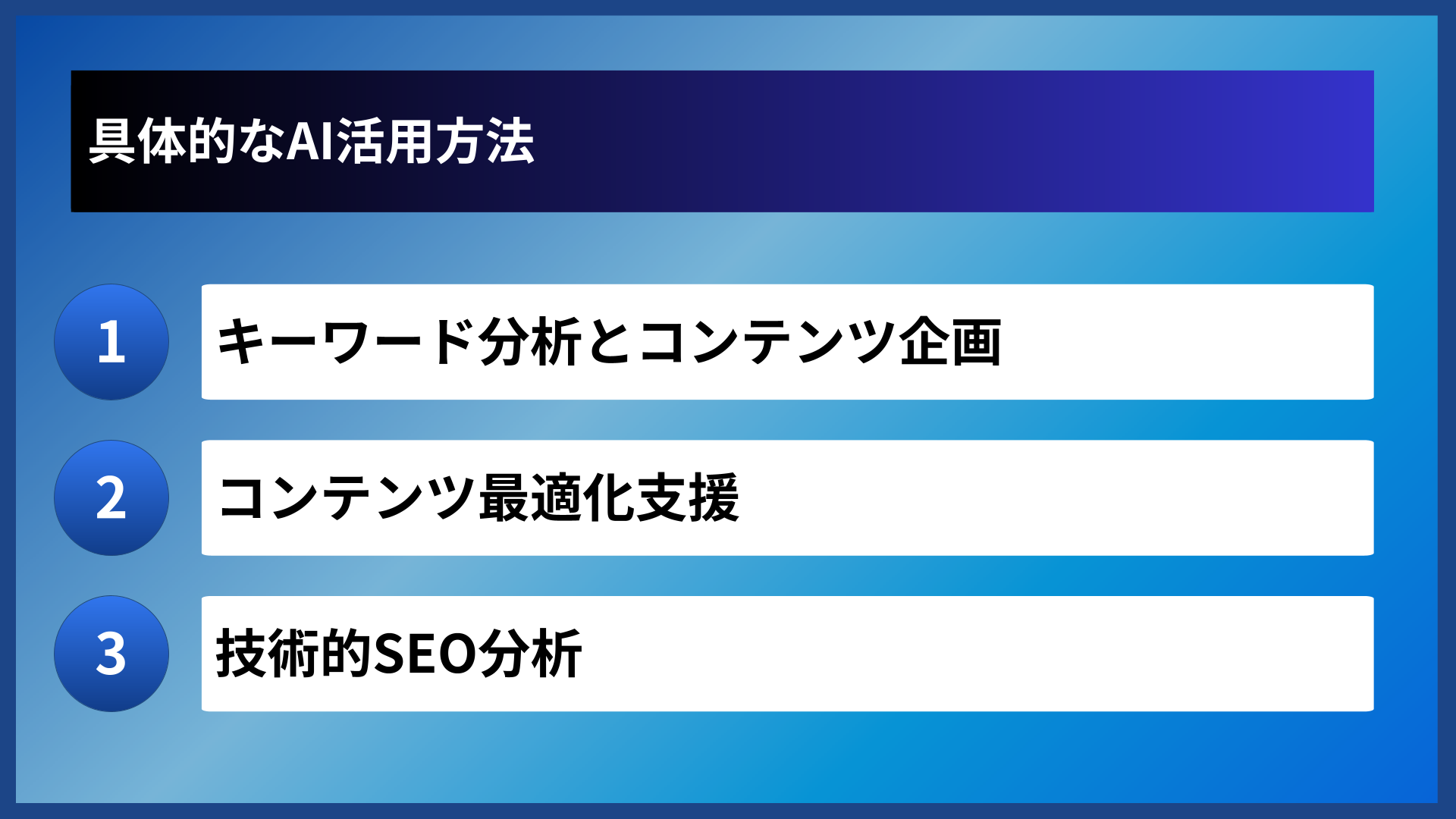 具体的なAI活用方法