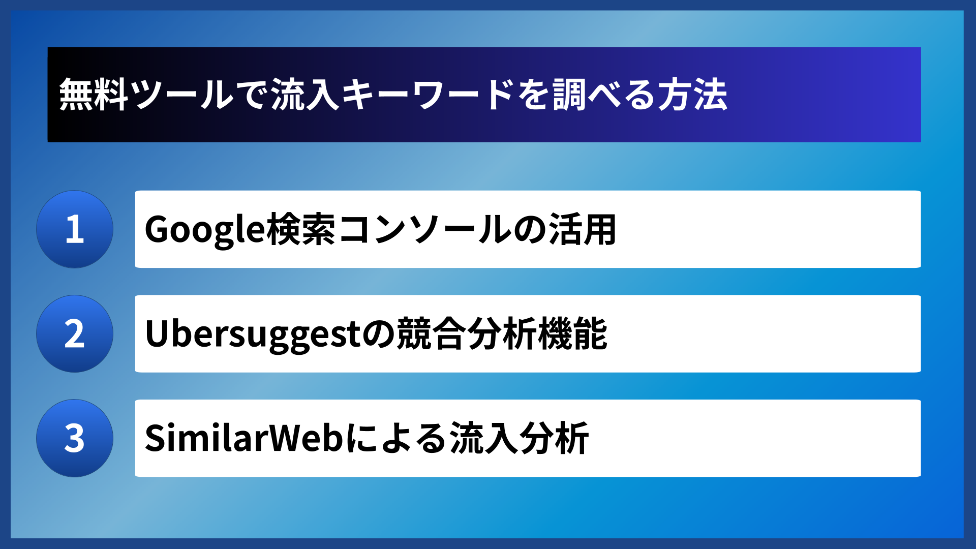 無料ツールで流入キーワードを調べる方法