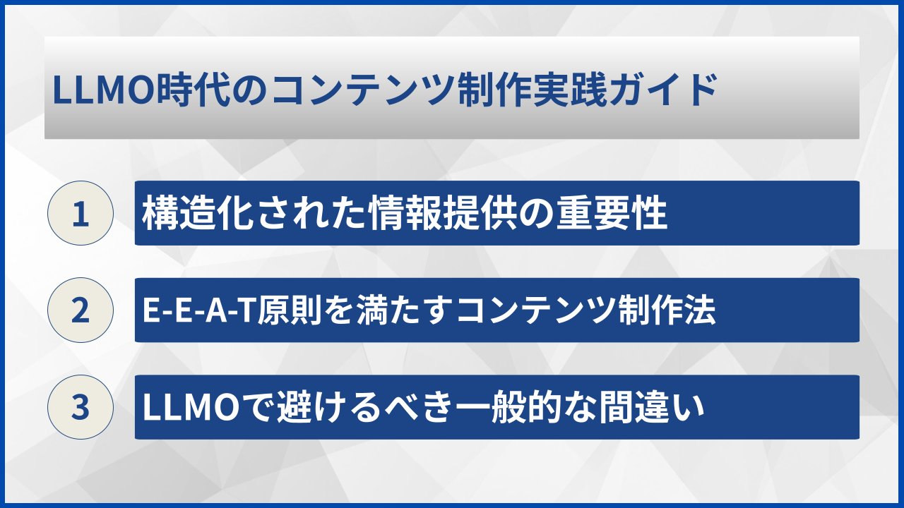 LLMO時代のコンテンツ制作実践ガイド