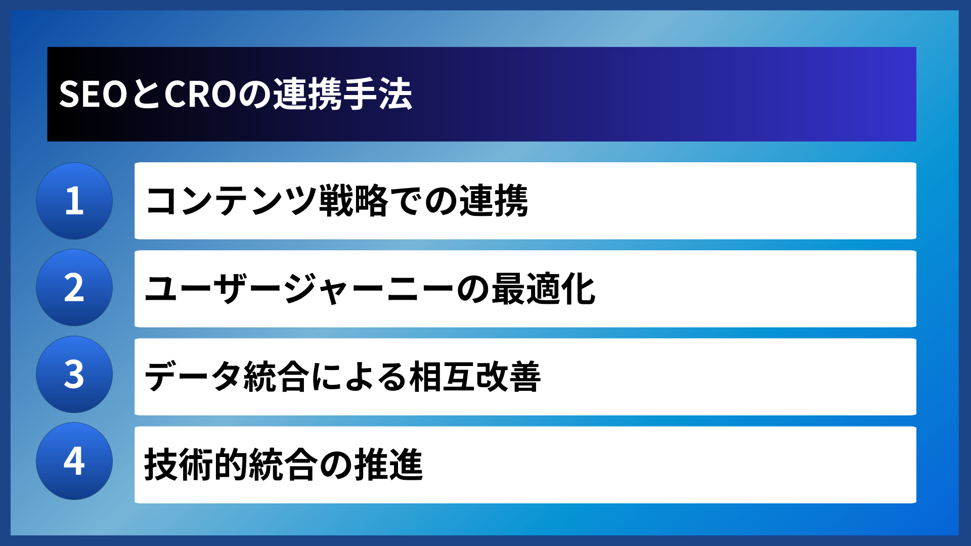 SEOとCROの連携手法