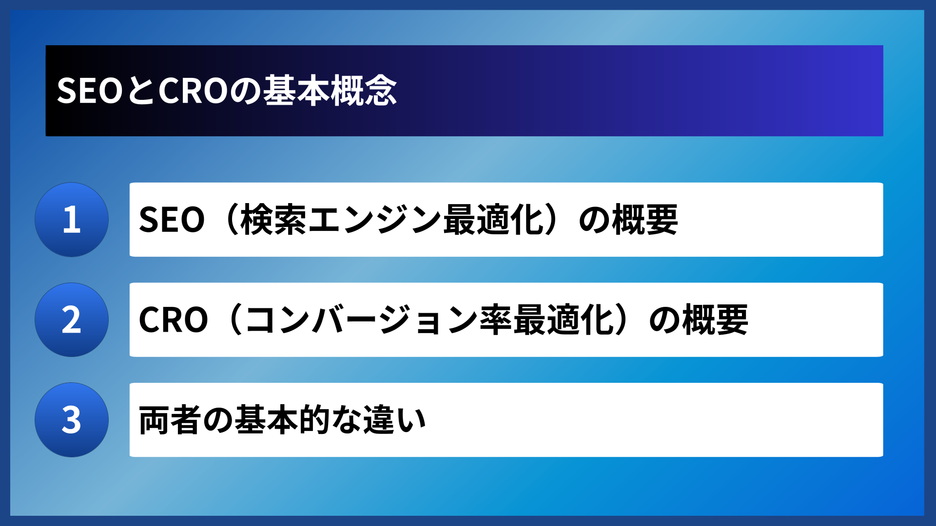 SEOとCROの基本概念