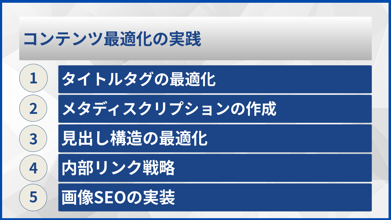 コンテンツ最適化の実践