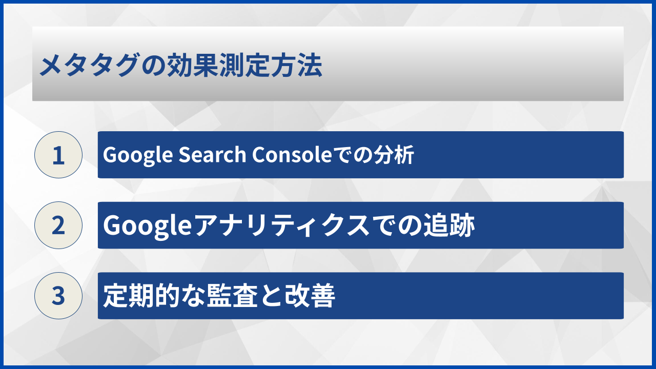 メタタグの効果測定方法