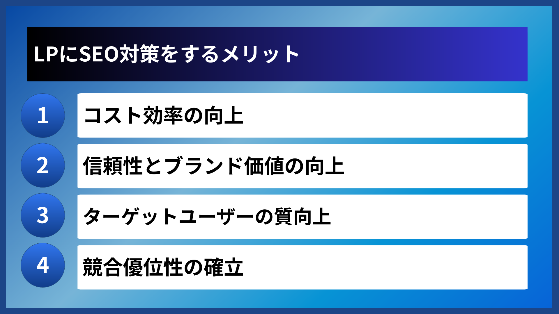 LPにSEO対策をするメリット