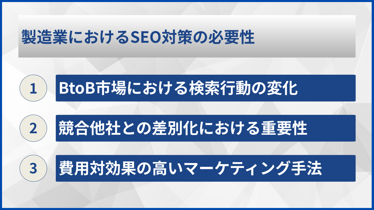製造業におけるSEO対策の必要性