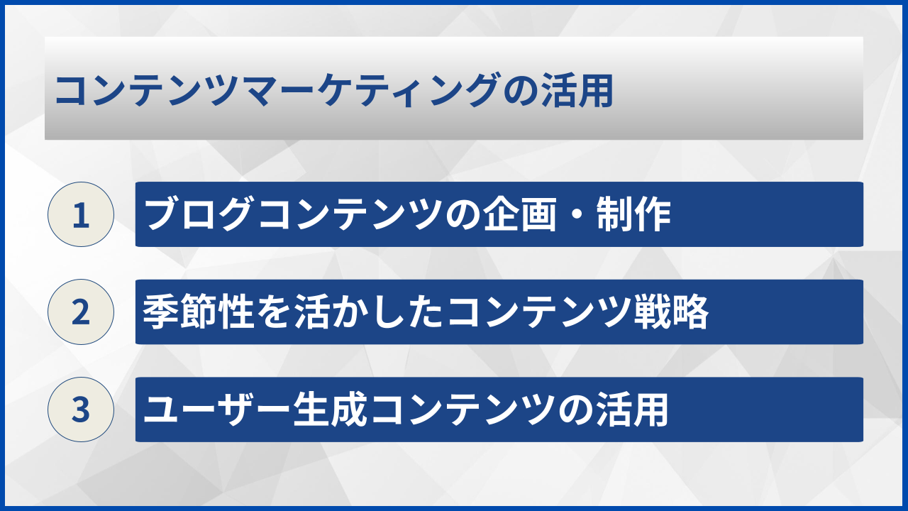 コンテンツマーケティングの活用