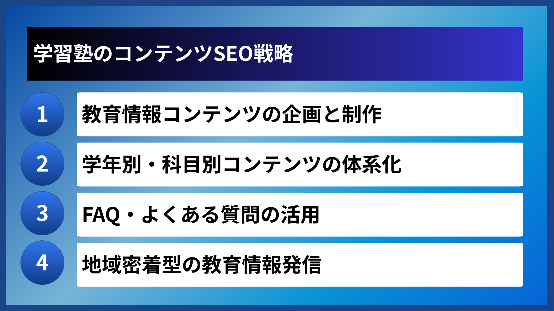 学習塾のコンテンツSEO戦略