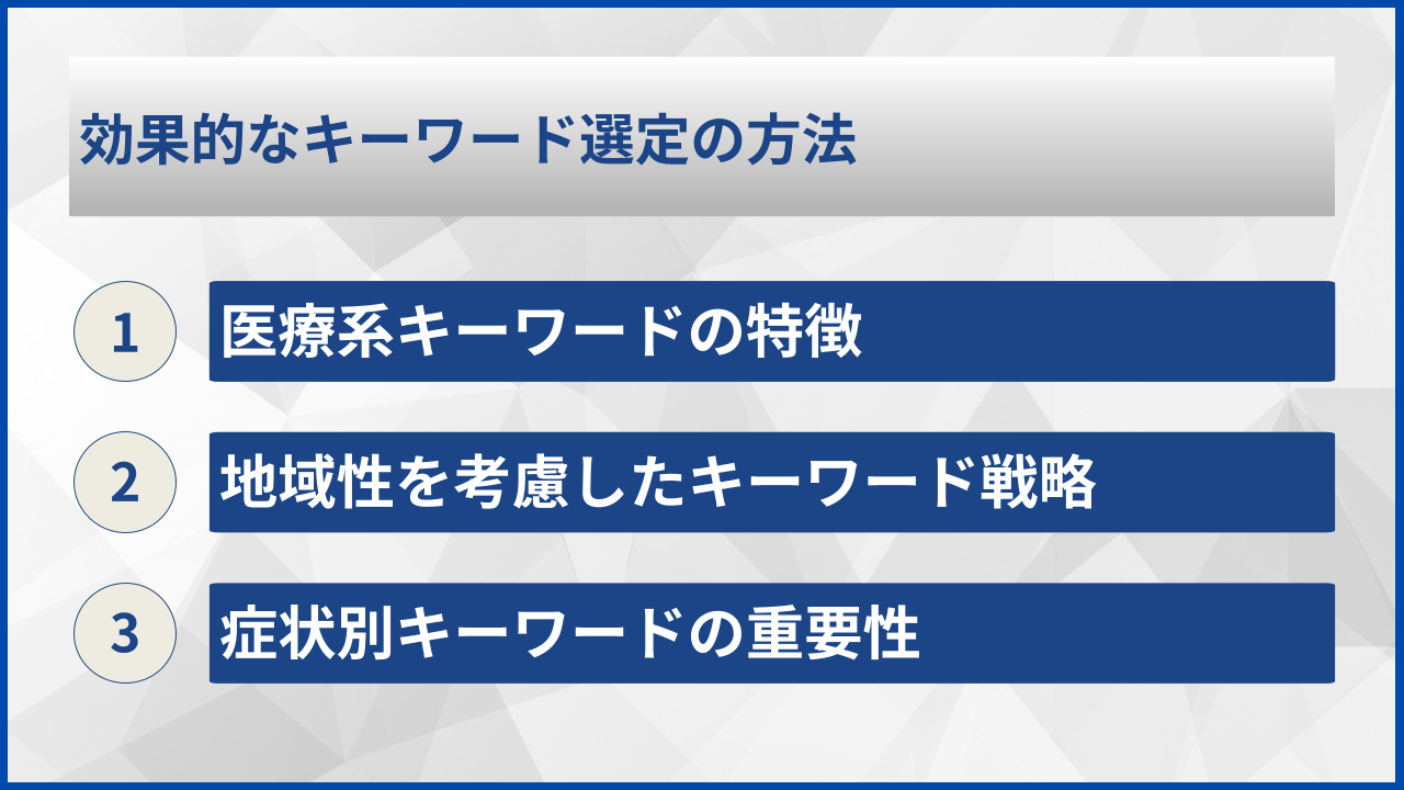 効果的なキーワード選定の方法