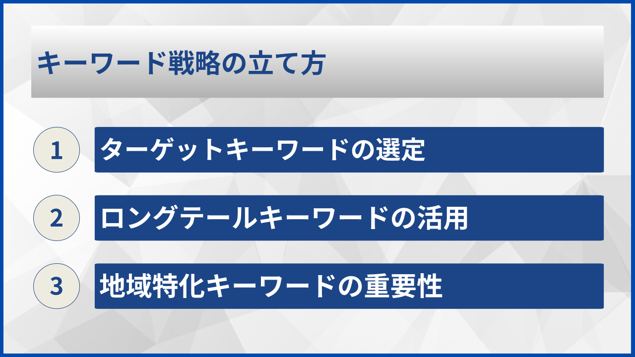 キーワード戦略の立て方