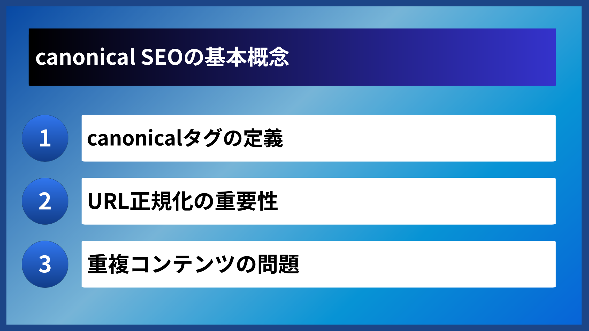 canonical SEOの基本概念